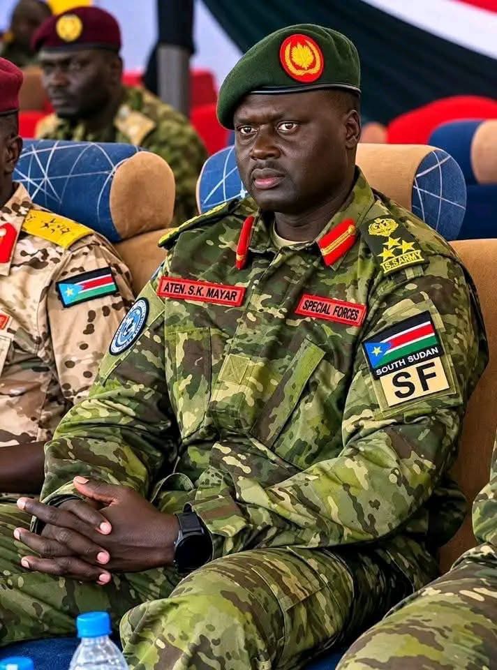 Supplied photograph of a uniformed man identified by contributor as President Kiir’s son