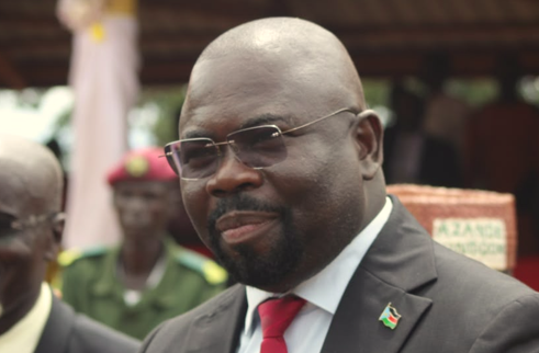 Western Equatoria caretaker governor Badagbu Daniel Rimbasa. File portrait published by Radio Tamazuj; not a photograph of the reported fighting.